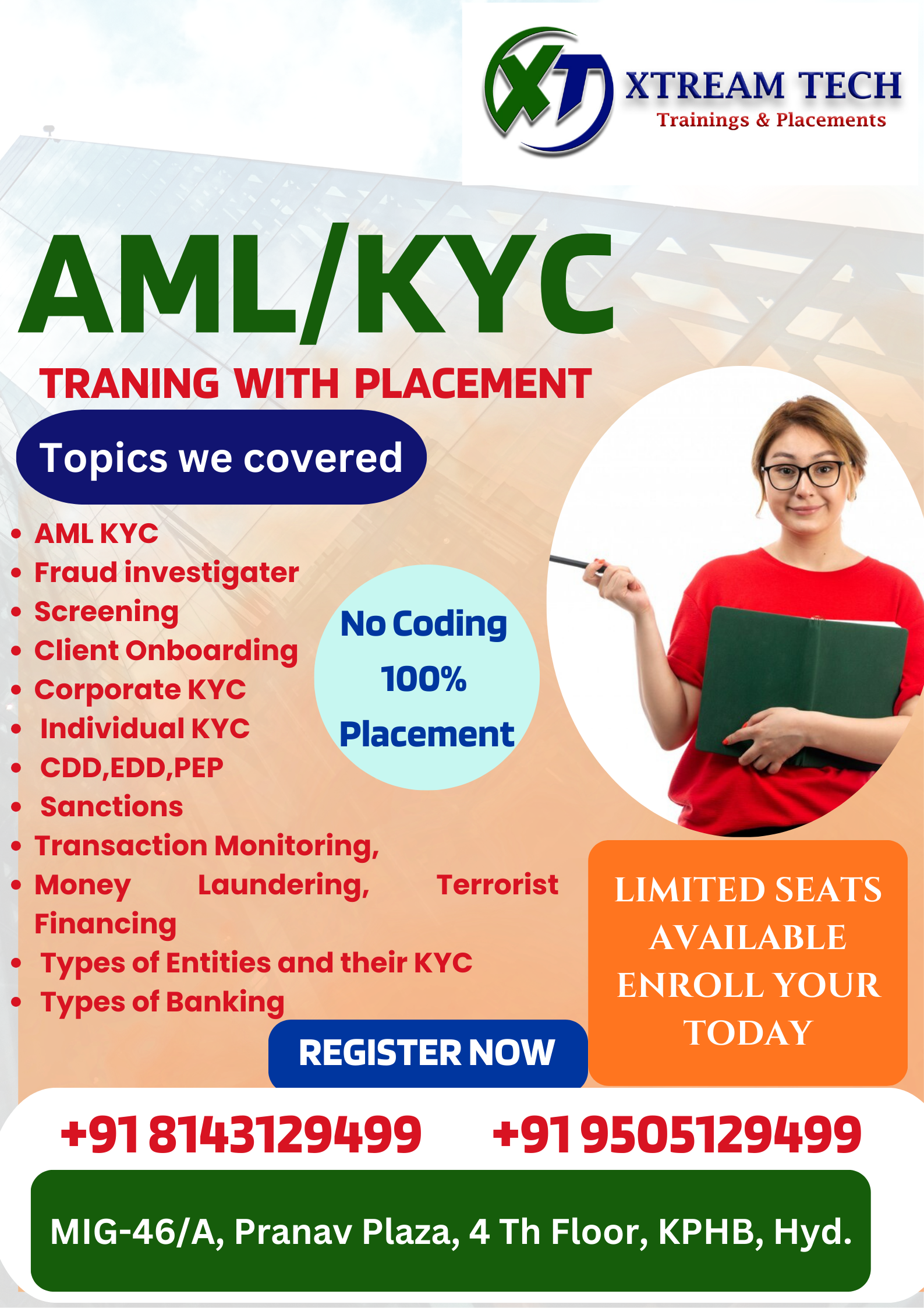 aml kyc training with placcement - XtreamTech