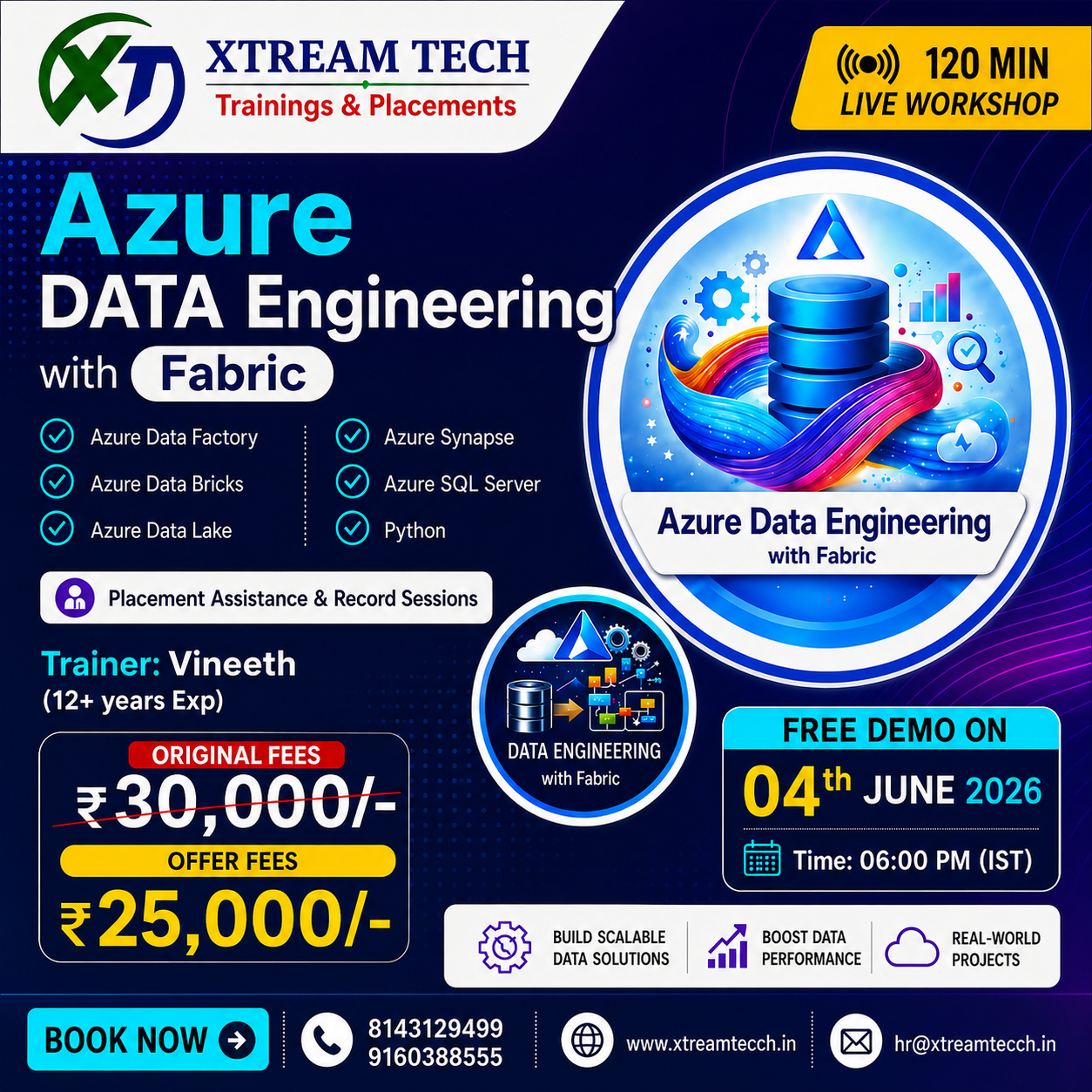 Azure Data Engineer Training with placements _ XtreamTech Trainings