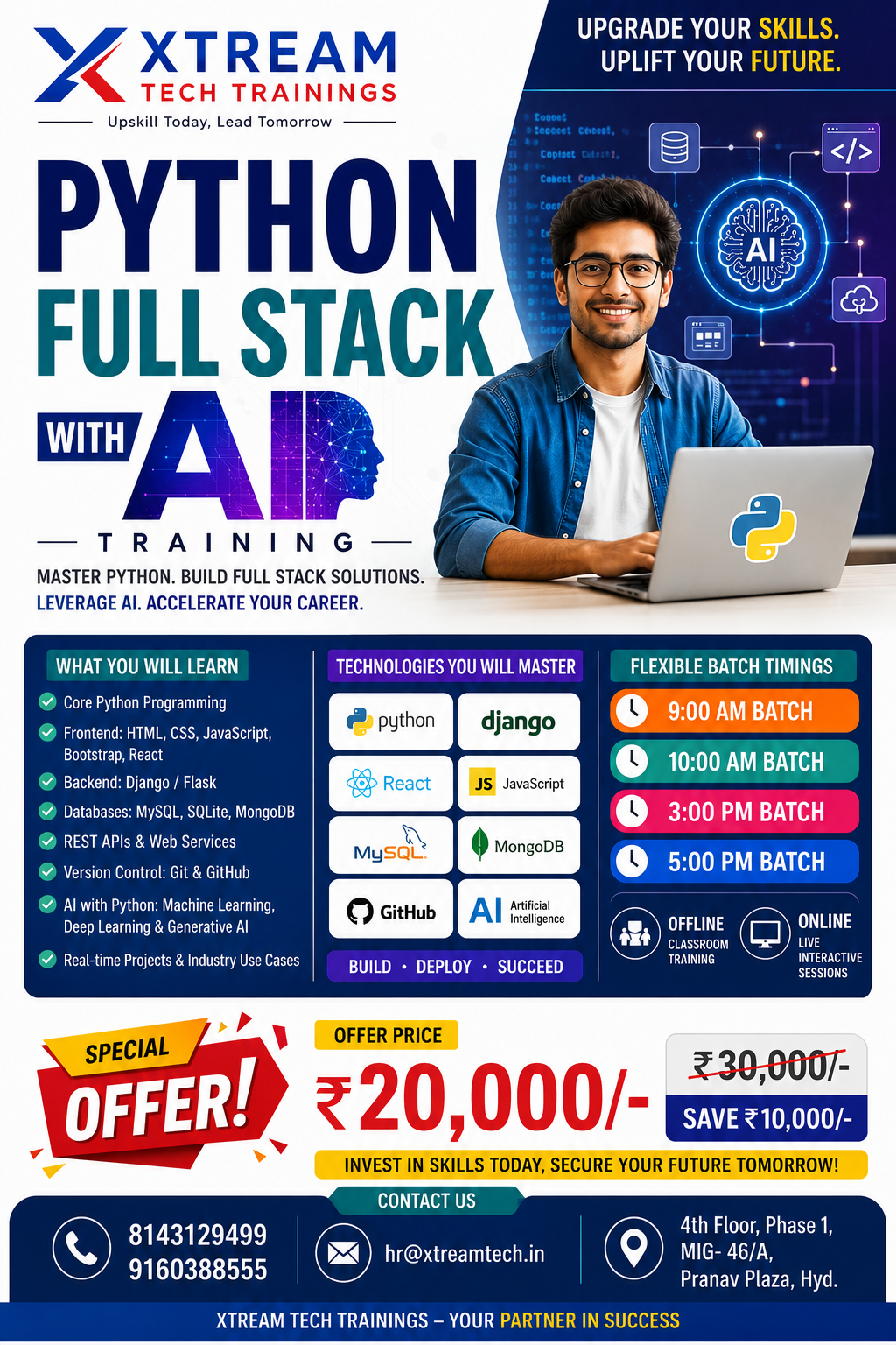 Python Full Stack Training _ XtreamTech Trainings