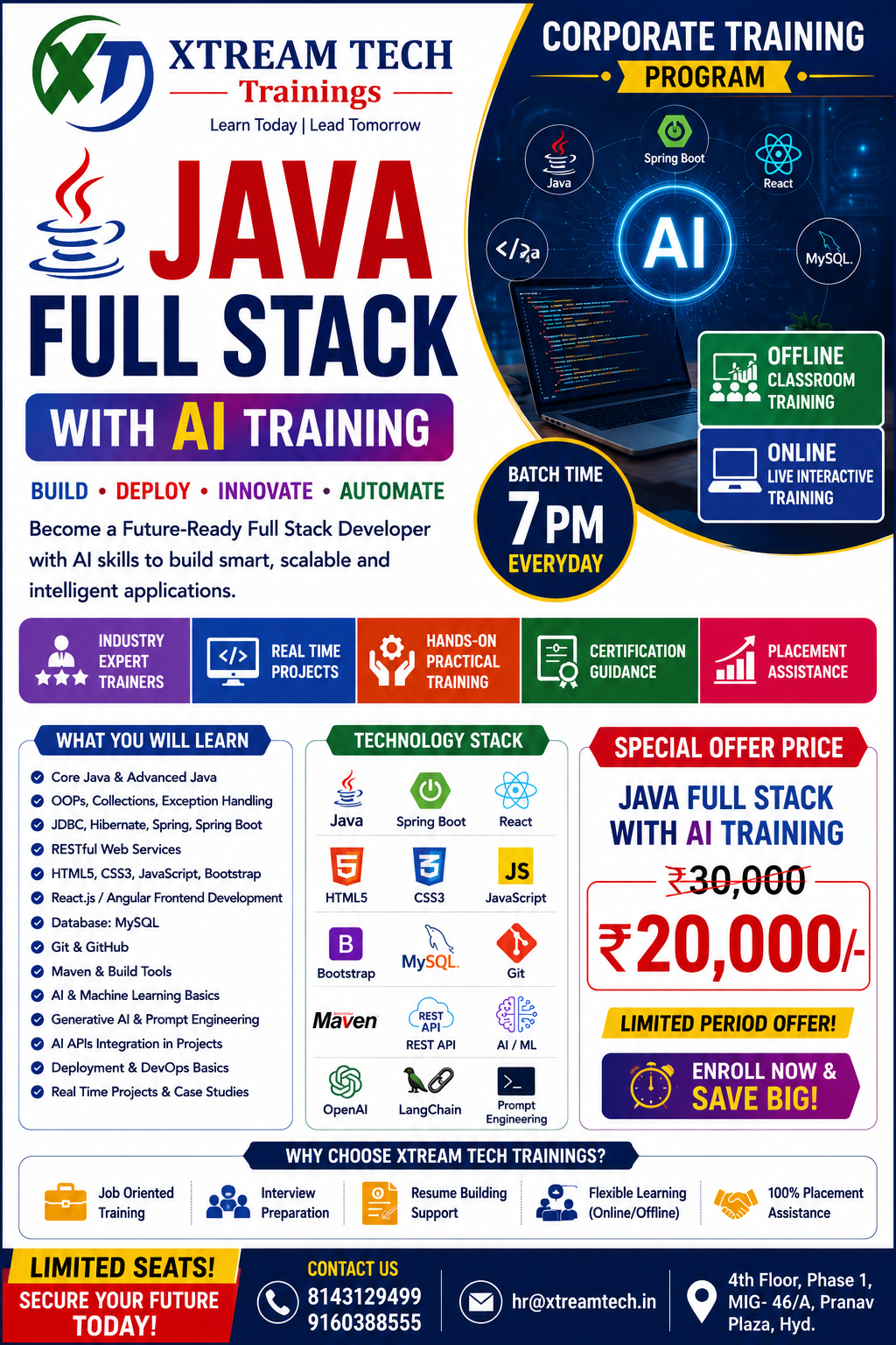 Java Full Stacck With AI _ Xtream Tech Trainings