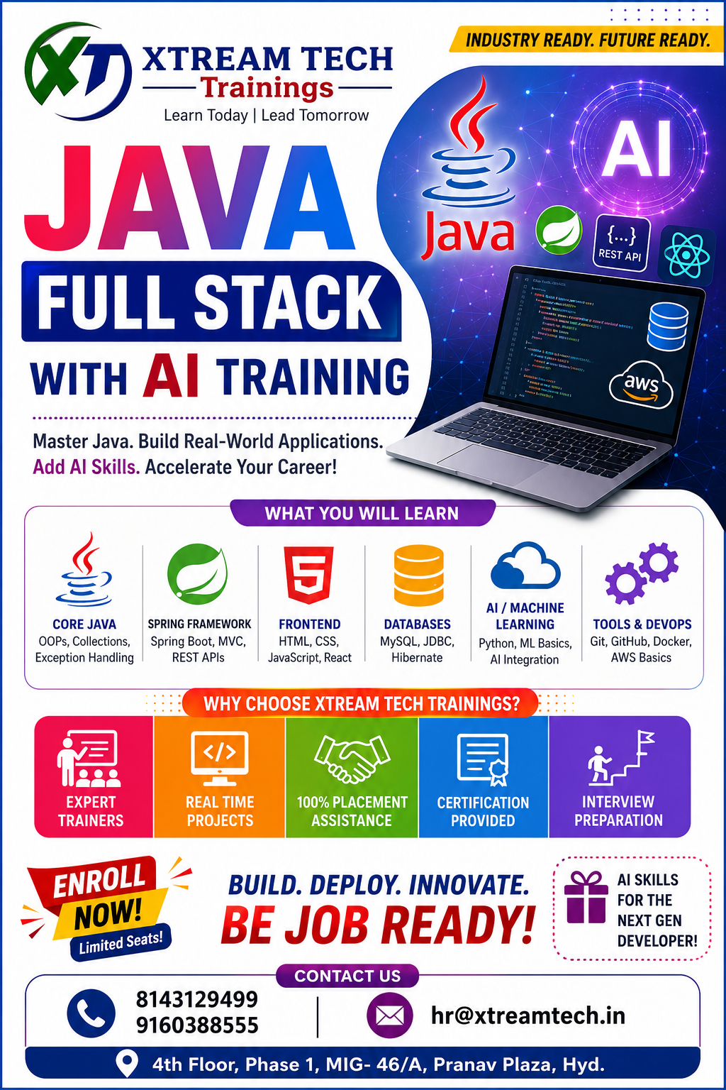 Java Full Stack With AI Training WIth Job Support