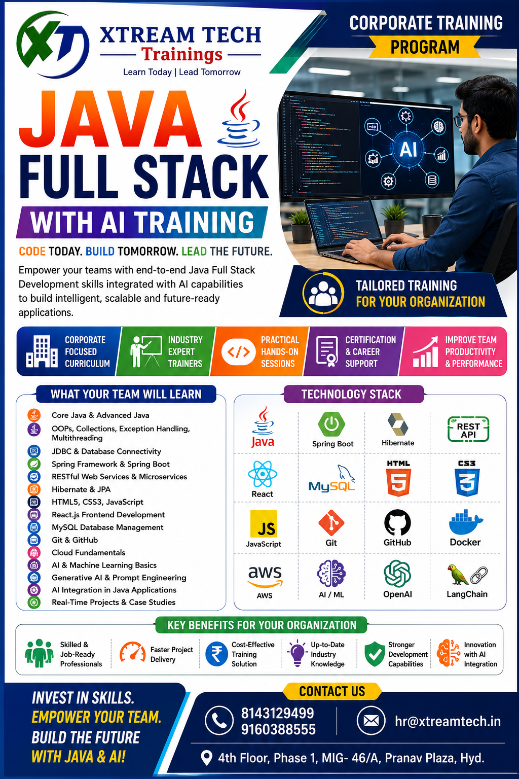 Java Full Stack With AI Training WIth Job Support
